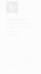 Mobile Screenshot of mattsafian.com